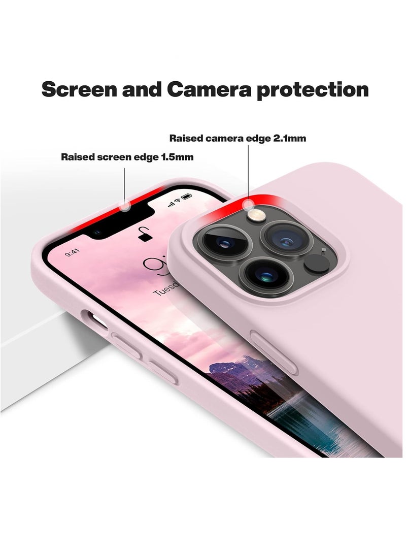 ELTRAZONE Designed for iPhone 14 Pro Max Case, Silicone Shockproof Slim Thin Phone Case for iPhone 14 Pro Max 6.7 inch (Chalk Pink) - Image 5