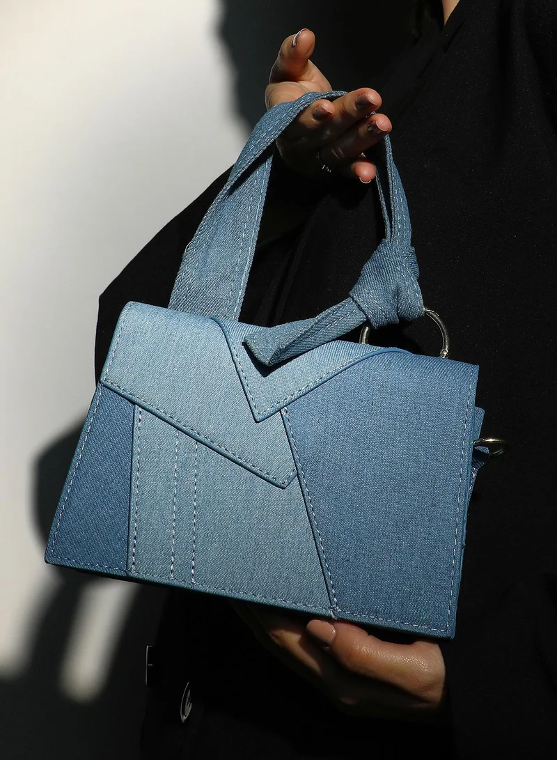 Haute Sauce Women's The Denim Sash Hand Bag - Light Blue