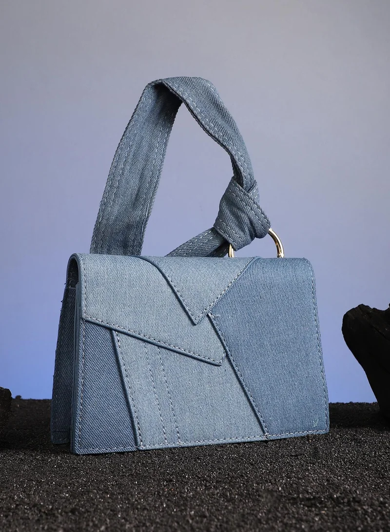 Haute Sauce Women's The Denim Sash Hand Bag - Light Blue