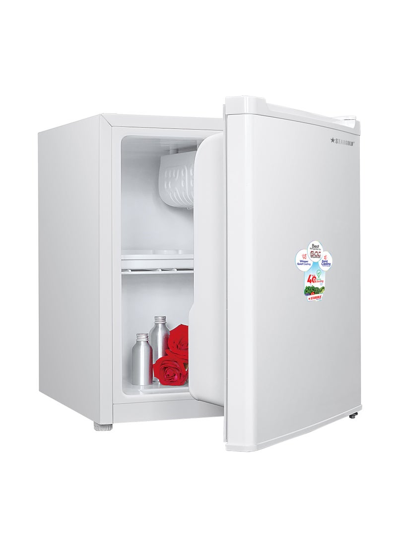 Stargold Small Upright Freezer 45L Mini Standalone Freezer, 90W 220-240V Non-Inverter Compressor Fridge, Refrigerant R600a, 4 Star Energy, Freezer Compartment, Mechanical Control, Reversible Door, Recessed ABS Handle & Low Noise System for Home & Office Small Chest Freezer, SG-HF45L White - Image 1
