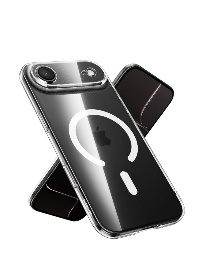 يو جرين جراب ايفون آير Magsafe مغناطيسي قوي مع زر مصراع مطور ومؤخر للاصفرار كفر ايفون آير حماية عسكرية مقاومة للخدش جراب الهاتف 17 آير مغناطيسي متوافق مع ملحق ماجسيف - Image 1