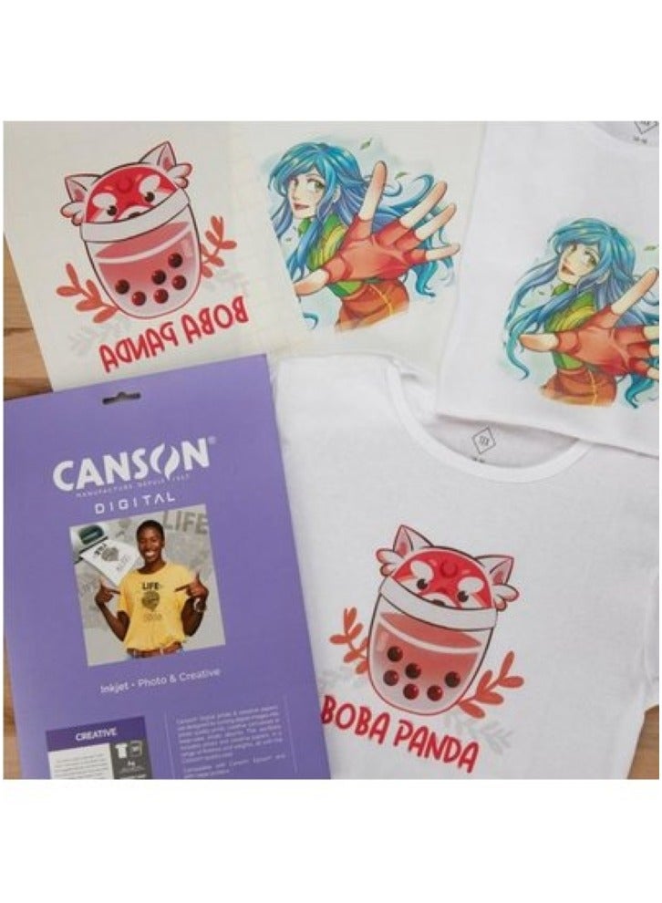 كانسون تي شيرت رقمي إبداعي مقاس A4 10 ورقات - Image 2