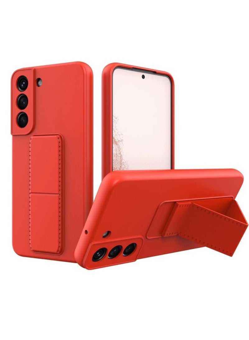 Samsung Galaxy S22 Ultra Back Stand Leather Case & Cover with Magnet Holder & Hand Grip