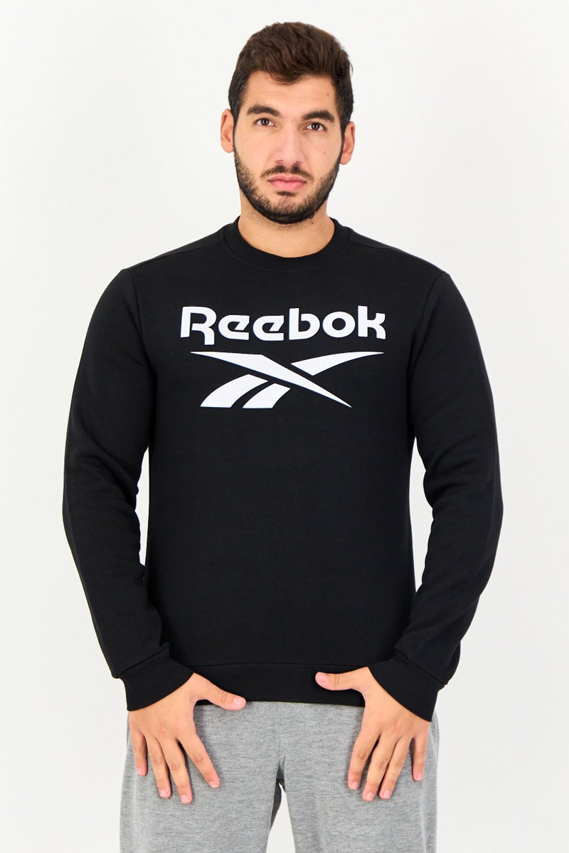 Reebok Men Sportswear Fit Long Sleeve Outdoor Sweatshirt, Black - Image 1