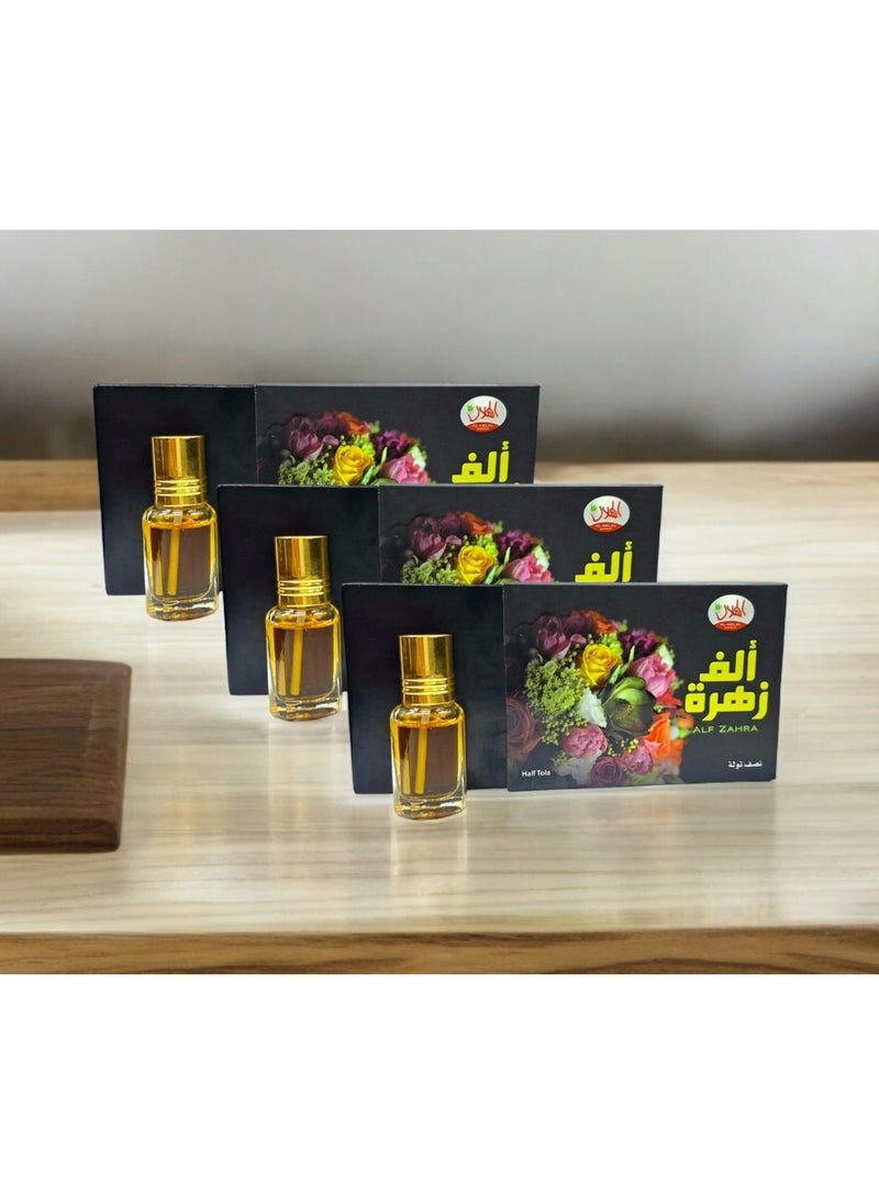AL-HELAL - Alf Zahra Perfume Oil Half Tola 3 pcs - Image 1