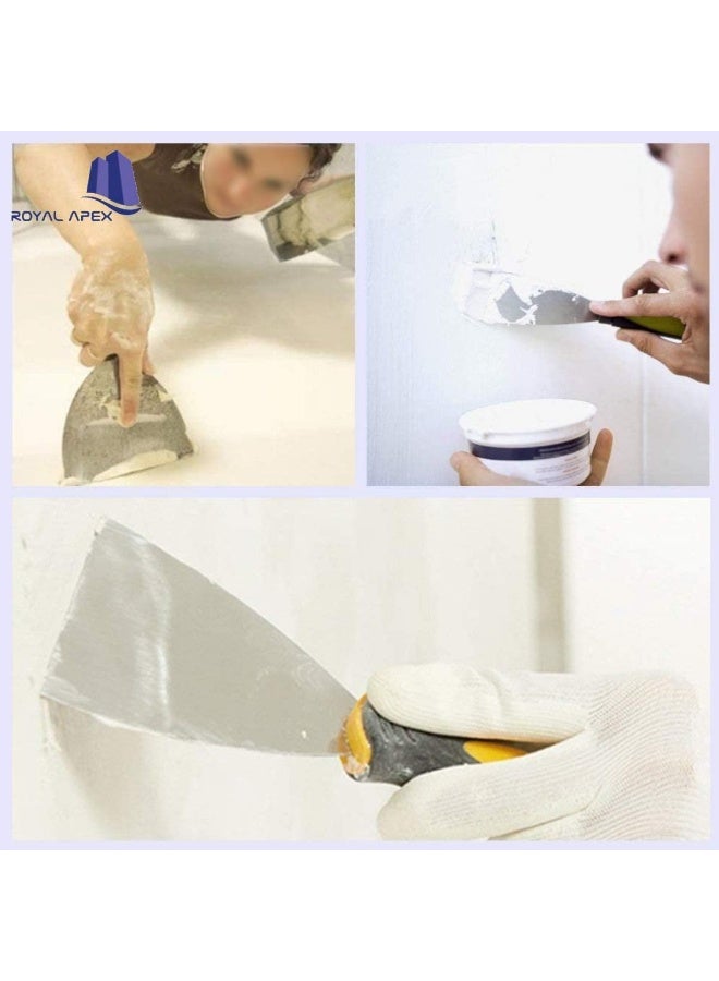 Royal Apex Stainless Steel Joint Knife Flexible Drywall Joint Knife with Comfortable Handle for Decorating Tools, Strong Paint Scraper, Filler Knife, Paint Removal Scraper (4 Inch) - Image 5
