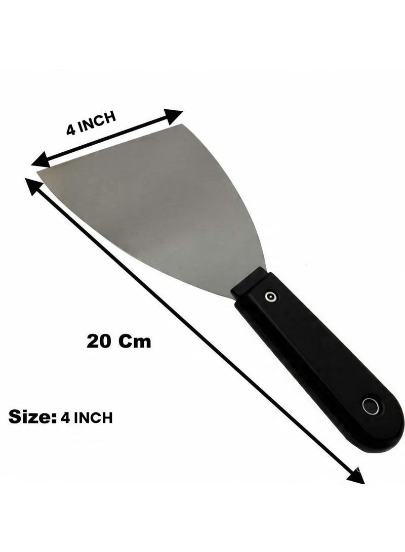Royal Apex Stainless Steel Joint Knife Flexible Drywall Joint Knife with Comfortable Handle for Decorating Tools, Strong Paint Scraper, Filler Knife, Paint Removal Scraper (4 Inch) - Image 2