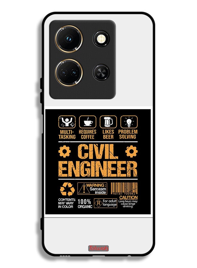 Tolwak Infinix Note 30 Protective Case Cover Civil Engineer Sticker - Image 1