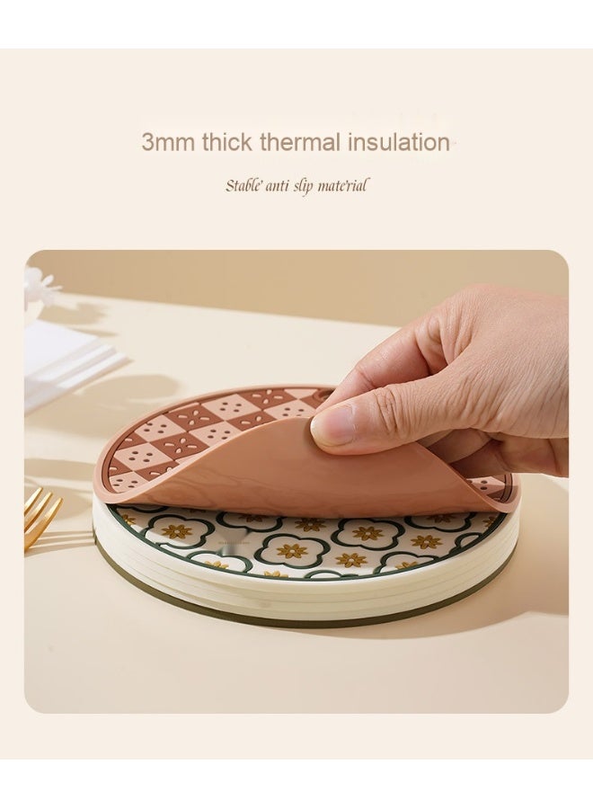 نيمي وسادة عازلة للحرارة بتصميم لوحة الشطرنج الزهور - Image 4