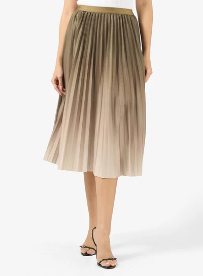 ELLA Ombre Pleat Detail Skirt