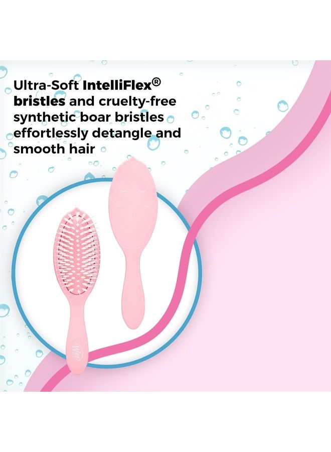 Wet Brush Go Green Watermelon Oil Infused Detangling Hair Brush - Pain-Free Ultra-Soft Detangler Bristles Glide Through Tangles with Ease - Protects Against Split Ends - Image 1