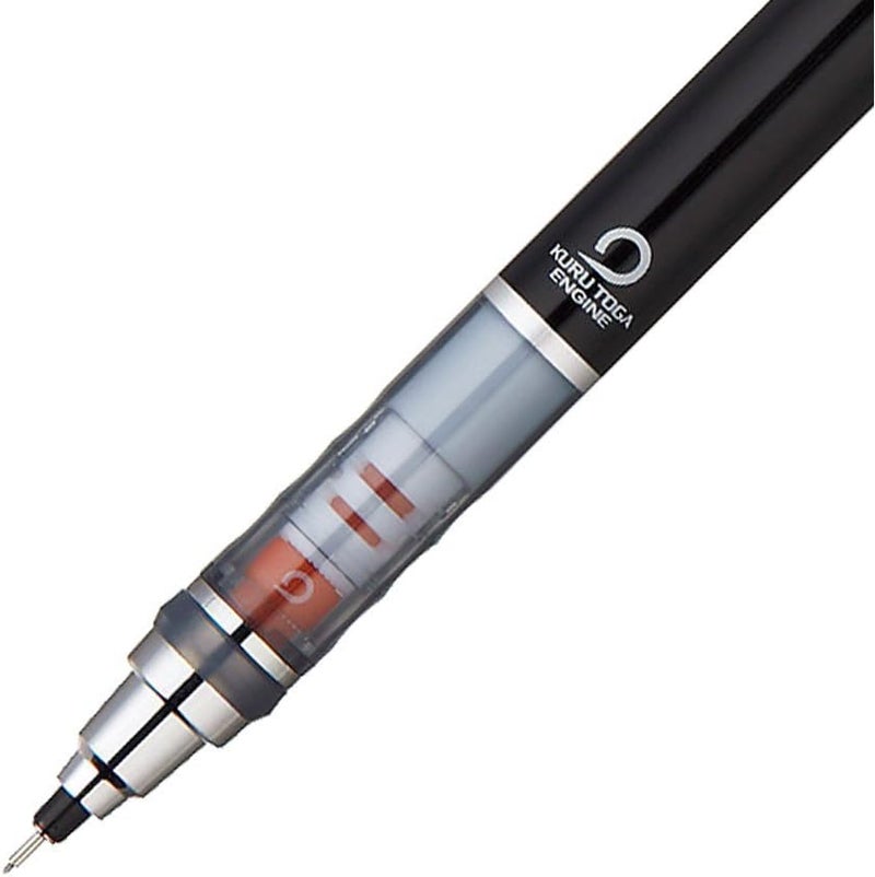 UNI Kuru Toga Standard Mechanical Pencil M5-450 1P.24, 0.5 mm, Black, Plastic & Metal, 1 pencil for school - Image 2