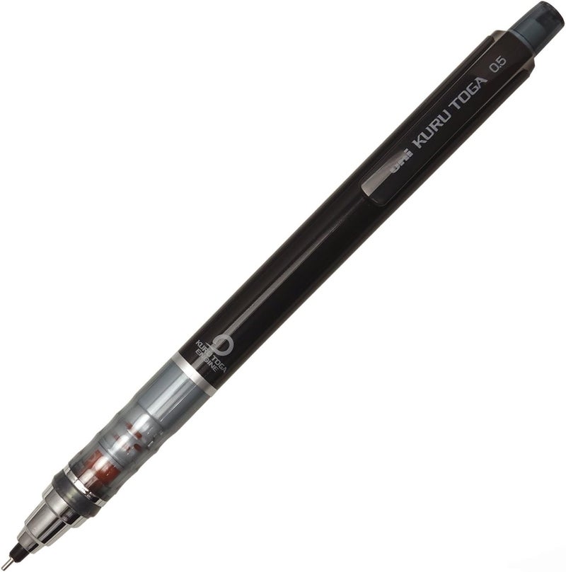 UNI Kuru Toga Standard Mechanical Pencil M5-450 1P.24, 0.5 mm, Black, Plastic & Metal, 1 pencil for school - Image 1
