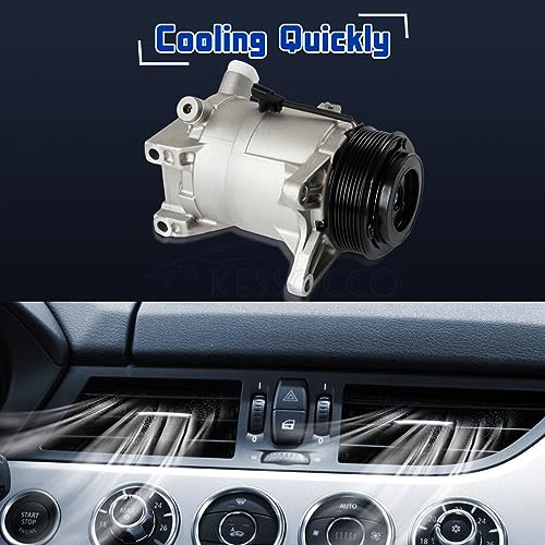 Kessocco CO 11319C AC Compressor for Car, Fits for 2013-2015 Nissan Pathfinder 3.5L, for 2009-2014 Nissan Maxima 3.5L, for 2009-2014 Nissan Murano 3.5L, for 2011-2015 Nissan Quest 3.5L - Image 3