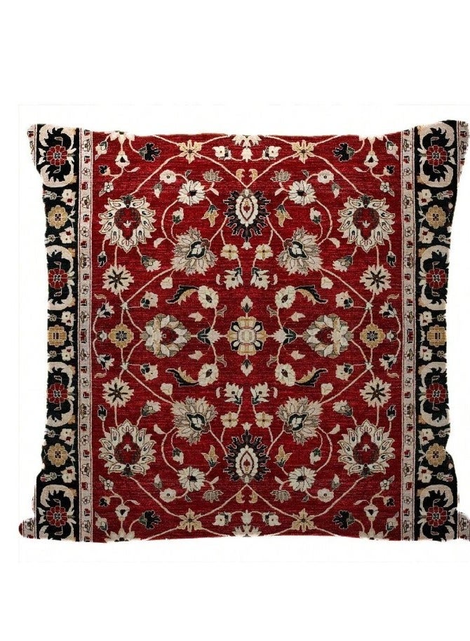 Cushion cover set of 4 pieces, bright and solid colors, size 45 cm x 45 cm, without filling  - Image 3