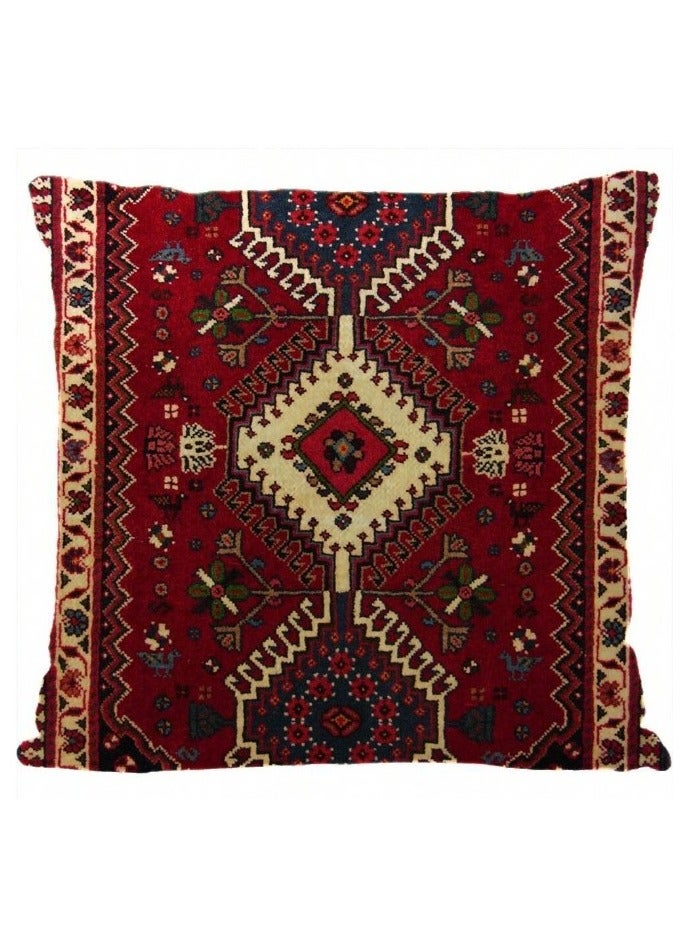 Cushion cover set of 4 pieces, bright and solid colors, size 45 cm x 45 cm, without filling  - Image 4