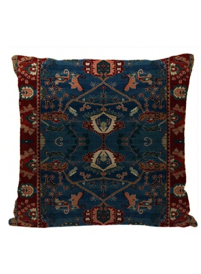 Cushion cover set of 4 pieces, bright and solid colors, size 45 cm x 45 cm, without filling  - Image 5