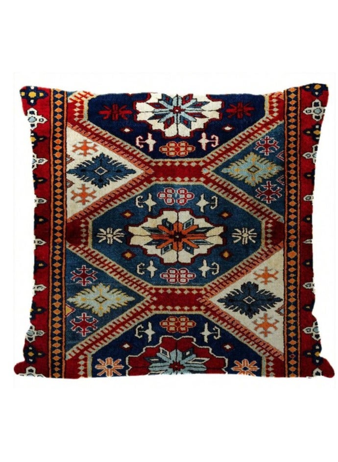 Cushion cover set of 4 pieces, bright and solid colors, size 45 cm x 45 cm, without filling