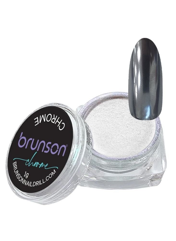 brunson Chrome Nail Powder Mirror Nail Powder, Metallic Nail Powder Holographic Mirror Effect Nail Art Decoration Manicure Pigment C-20 