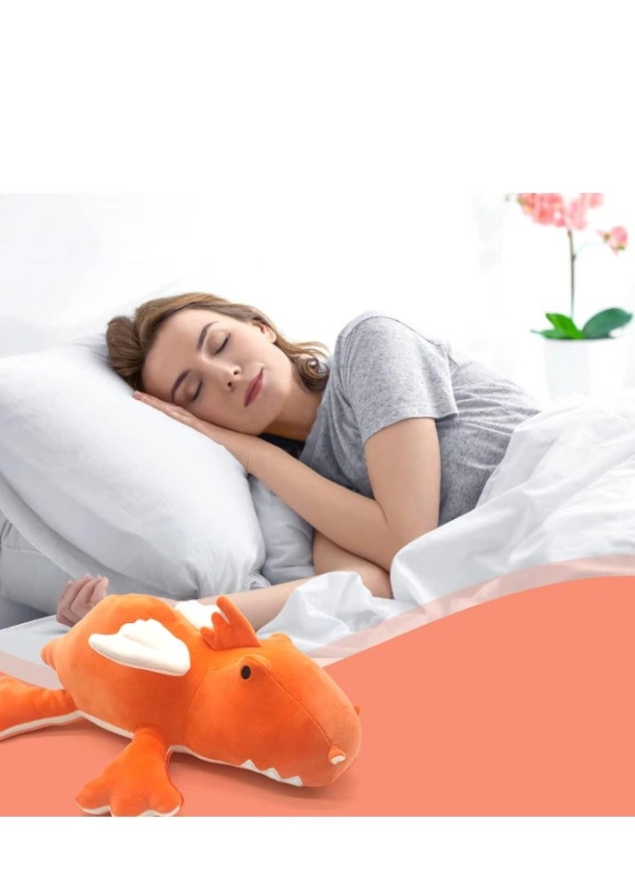 Dinosaur Weighted Stuffed Animals 16 inch  Dino Stuffed Plush Animal Throw Pillows, Kawaii Plushies Hugging Toy Gifts For Kids  - Image 3