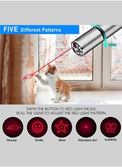 Bukela Cat Laser Toy, Laser Pointer Interactive Toys for Indoor Cats Dogs, Red Dot Light Lazer Pointer, Long Range 3 Mode USB Rechargeable Pet Kitten Chase Exercise Toy, Small Laser Presentation Clicker Pen  - Image 5