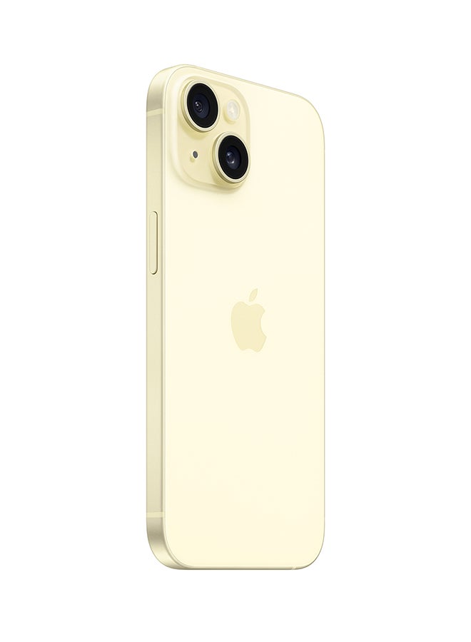 ابل  معاد تجديده - آيفون 15 مع فيس تايم 128 جيجابايت أصفر 5G - Image 3