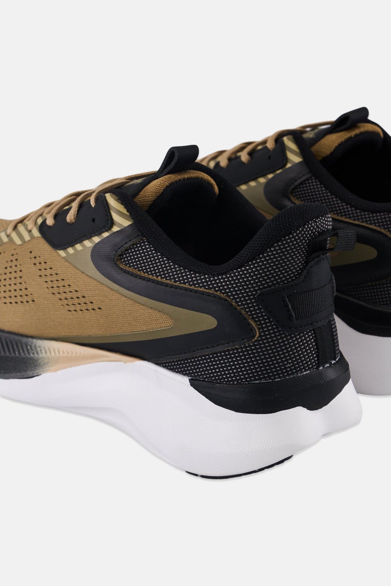 TapouT Men Brand Logo Lace Up Outdoor Shoes, Brown - Image 2