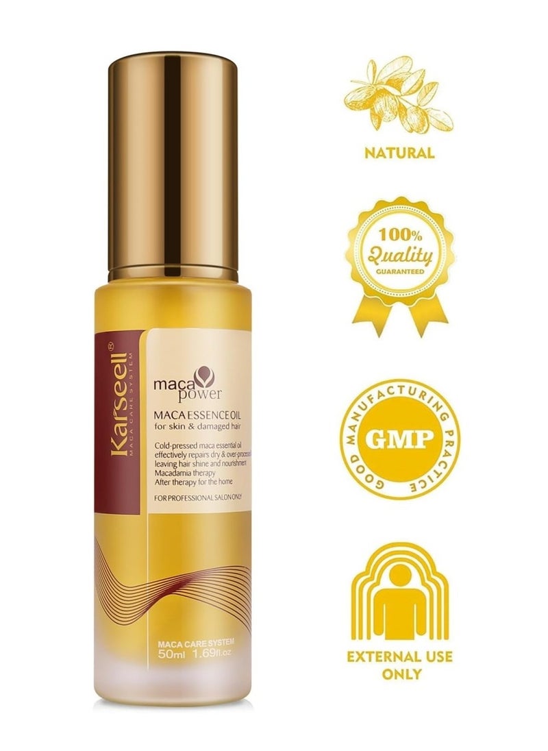 Moroccan Argan Oil for Hair Healing Cold Pressed Weightless Argan Oil Hair Serum for Dry Damaged Hair 50ml