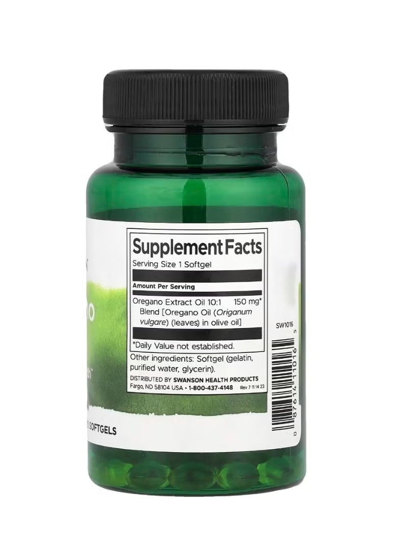Swanson, Oregano Oil, 120 Softgels - Image 2