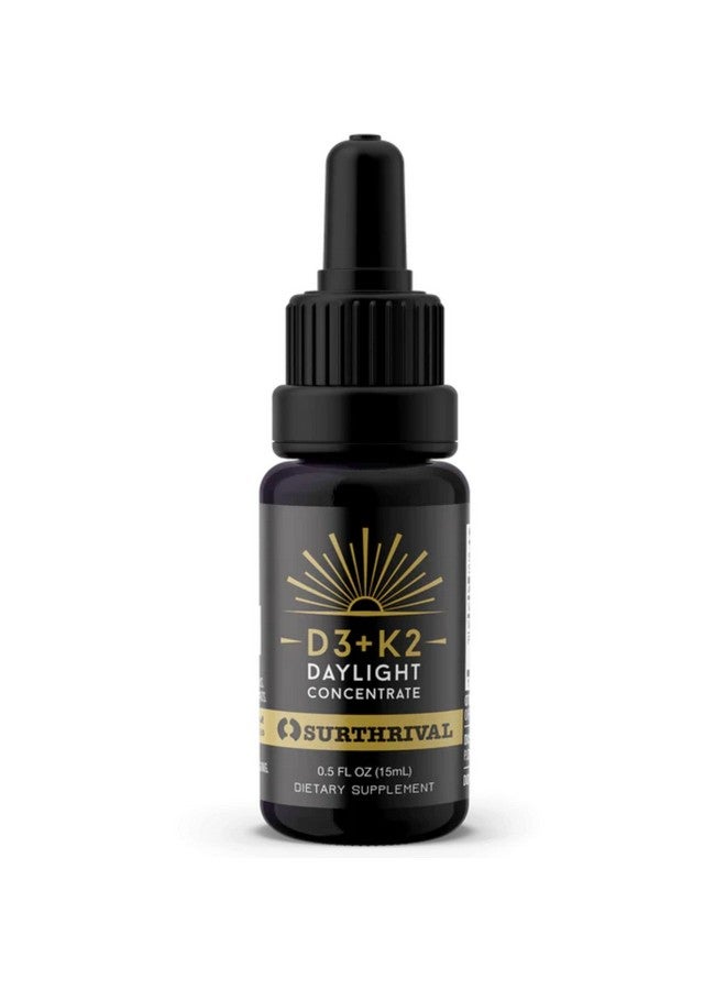 Surthrival: Vitamin D3+K2 Daylight Concentrate, AKA The Sunshine Vitamin, 0.5 oz, Approx. 270 Servings, Supports Immune, Cardiovascular & Bone Health - Image 1