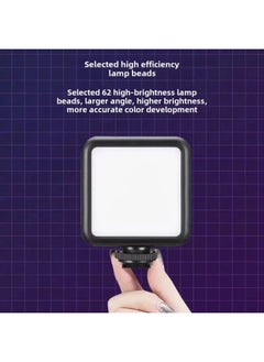 General Portable Pocket Lightweight Tofu Lamp Handheld Camera Flashlight For Photography Live Broadcast Fill Light China Mainland Origin-Specifications:【three-color Flagship Model】 Fill Light + Clip  - Image 3