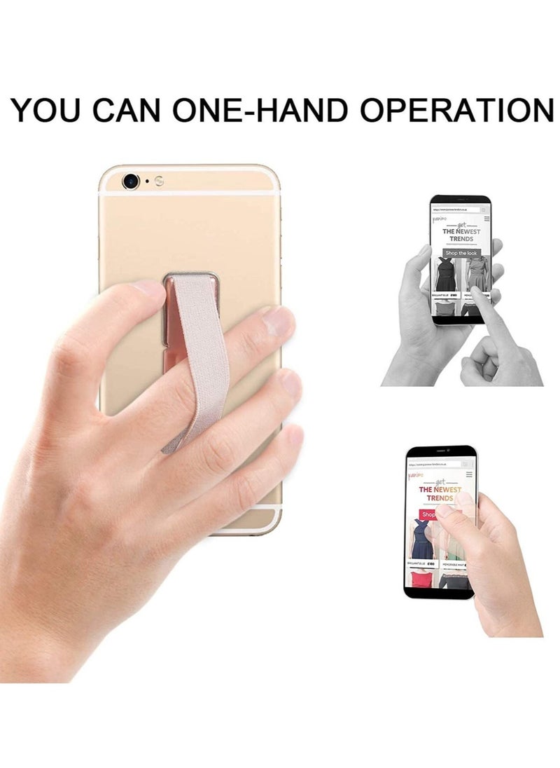 Raxoom Phone Grip, CISID Cell Phone Strap Stand for Back of Phone Loop Holder for Hand Compatible with iPhone, Samsung Galaxy and All Smartphones(Black,2 pcs) - Image 4