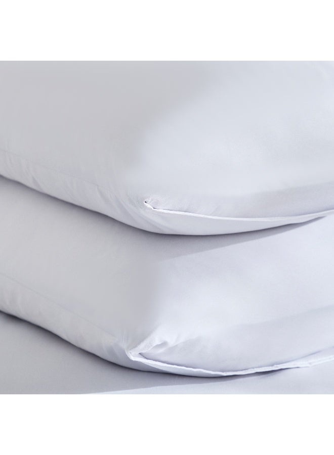 Home Box Derby 2-Piece Solid Microfiber Pillowcase Set - 45x70 cm - Image 5