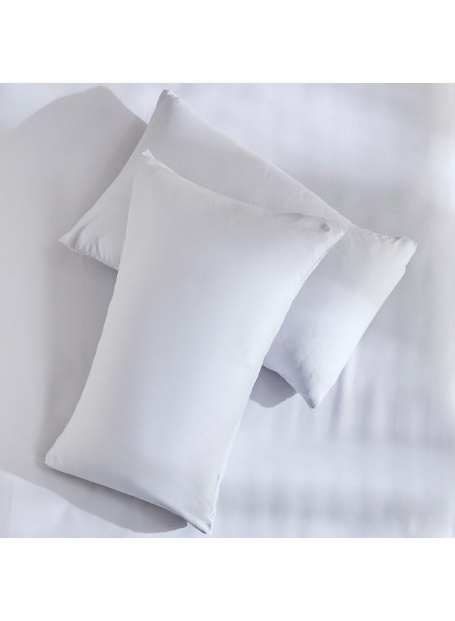 Home Box Derby 2-Piece Solid Microfiber Pillowcase Set - 45x70 cm - Image 4