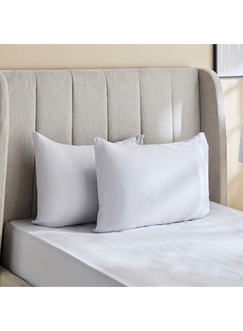 Derby 2-Piece Solid Microfiber Pillowcase Set - 45x70 cm