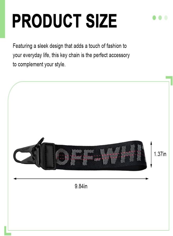 Car Keychain, Fabric Keychain Wrist Lanyard, Key Ring for Cars Keys Wallets Jeans Decoration, Car Accessories - Image 2