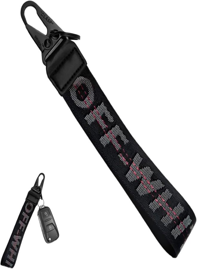 Car Keychain, Fabric Keychain Wrist Lanyard, Key Ring for Cars Keys Wallets Jeans Decoration, Car Accessories - Image 1