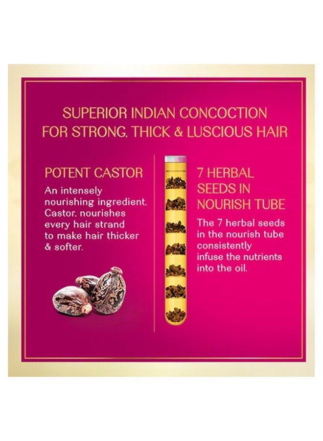 Herbsindia Castor And 7 Herbal Seeds Hair Oil With Nourish Tube 280ml - Image 3