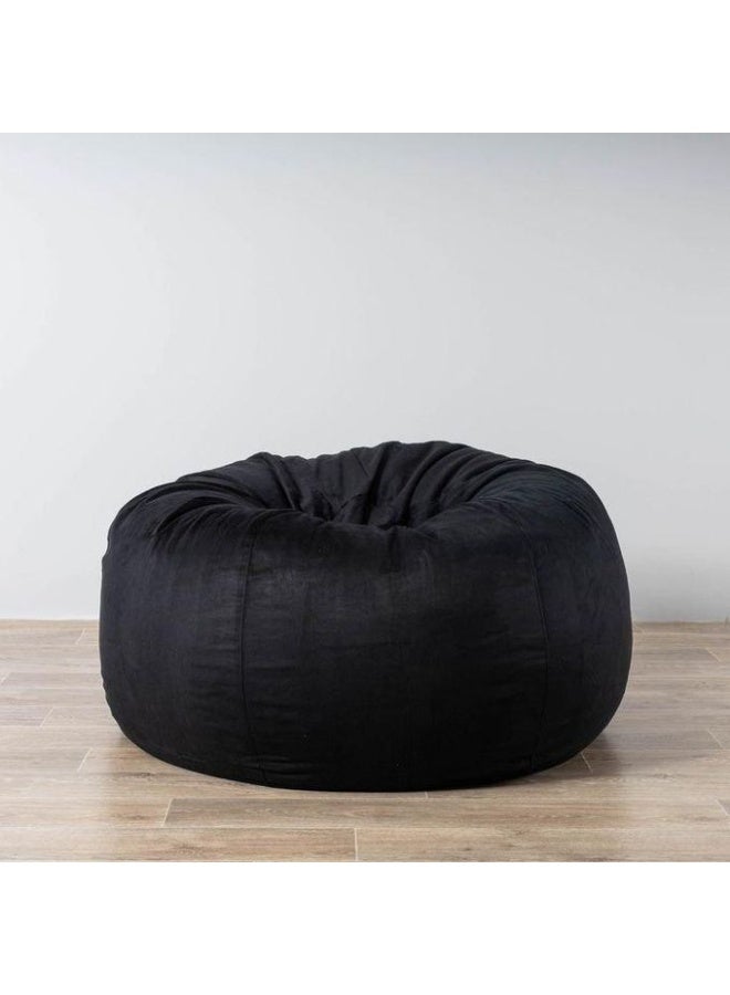 بوف بحشوة إسفنجية مخملية – مريح وأنيق لون اسود