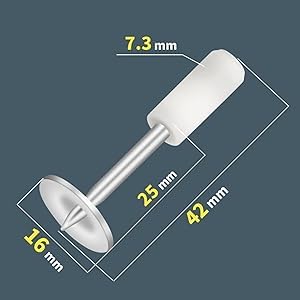Gokich Gokich Nail Gun Manual Steel Nails 73mm Round Nails Wall Fastening Tool Nails for Nail Gun HandSteel Nail Concrete Ceiling Cable Ducts Fixing Device Nail Gun Parts kit ONLY 30 PCS NAIL  - Image 4
