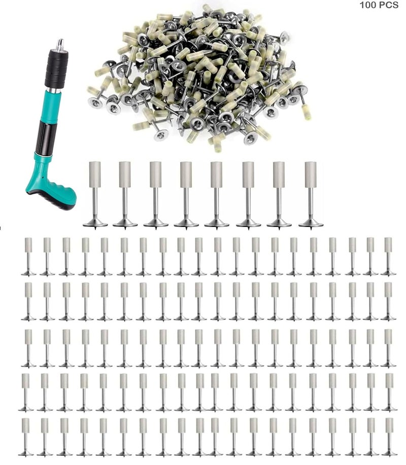Gokich Gokich Nail Gun Manual Steel Nails 73mm Round Nails Wall Fastening Tool Nails for Nail Gun HandSteel Nail Concrete Ceiling Cable Ducts Fixing Device Nail Gun Parts kit ONLY 30 PCS NAIL  - Image 1