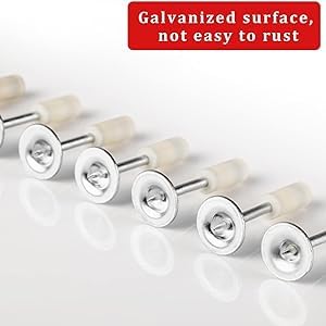 Gokich Gokich Nail Gun Manual Steel Nails 73mm Round Nails Wall Fastening Tool Nails for Nail Gun HandSteel Nail Concrete Ceiling Cable Ducts Fixing Device Nail Gun Parts kit ONLY 30 PCS NAIL  - Image 3