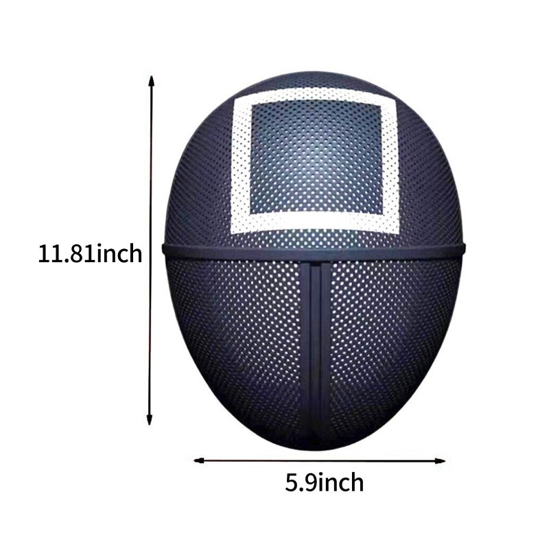 Game Mask Horror Game Cosplay Costume Masquerade Accessory Full Face Cover Festival Parties Cosplay Mask for Men Women, Triangle - Image 3