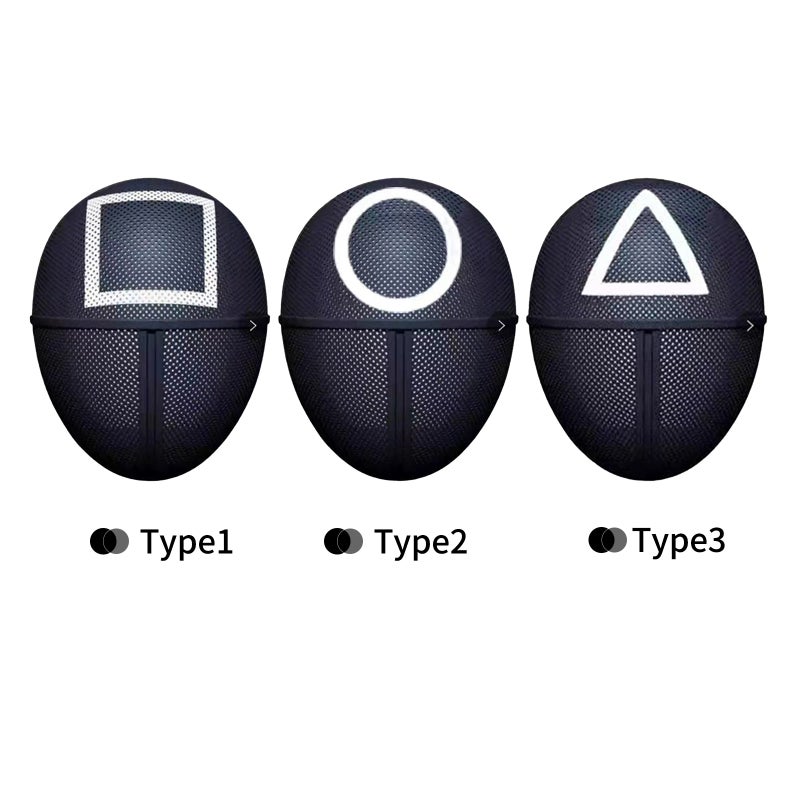 Game Mask Horror Game Cosplay Costume Masquerade Accessory Full Face Cover Festival Parties Cosplay Mask for Men Women, Triangle - Image 2