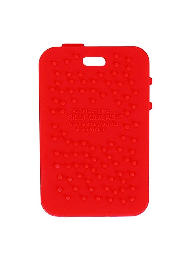 Silli Chews عضاضة هاتف للأطفال عضاضة هاتفية حمراء من السيليكون لتخفيف آلام الأطفال على شكل آيفون؛ هاتف محمول لطيف للأطفال لعبة مضحكة للمضغ - Image 3