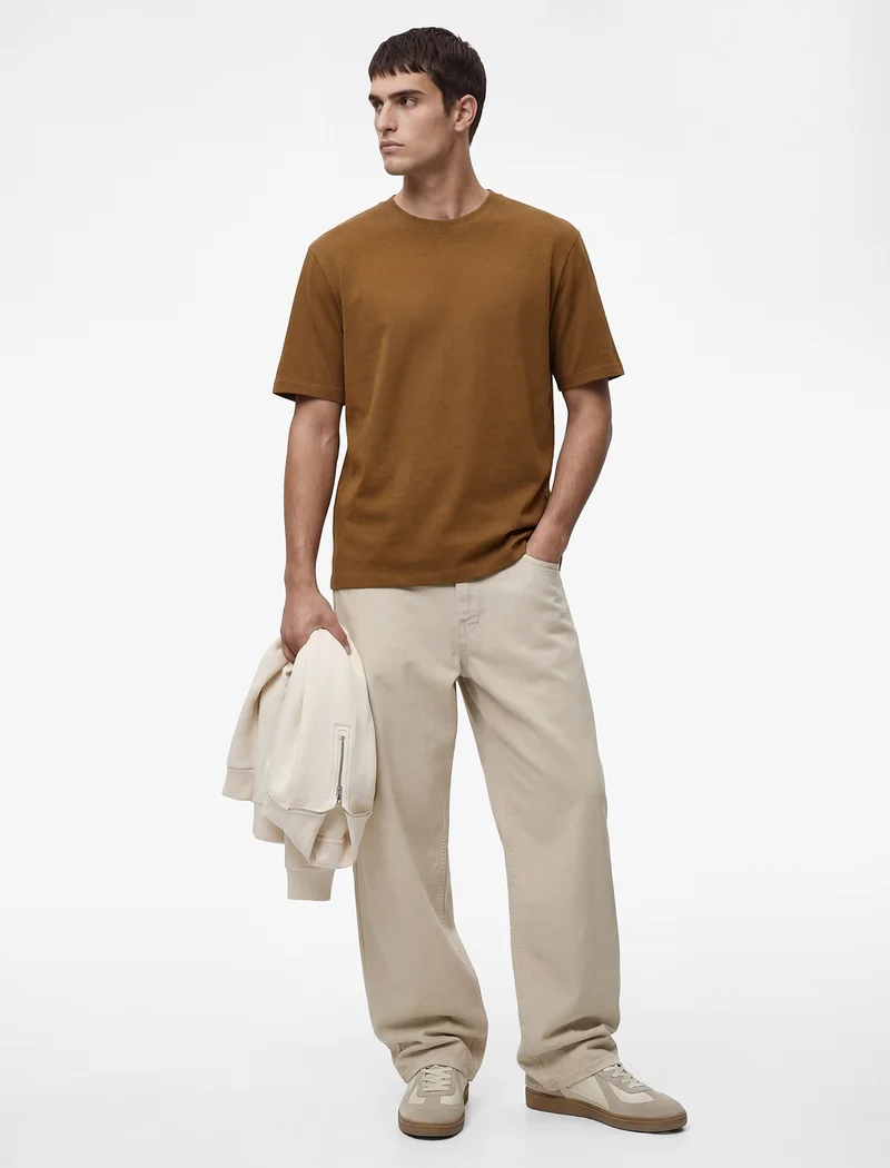 كوتون Crew Neck T-Shirt