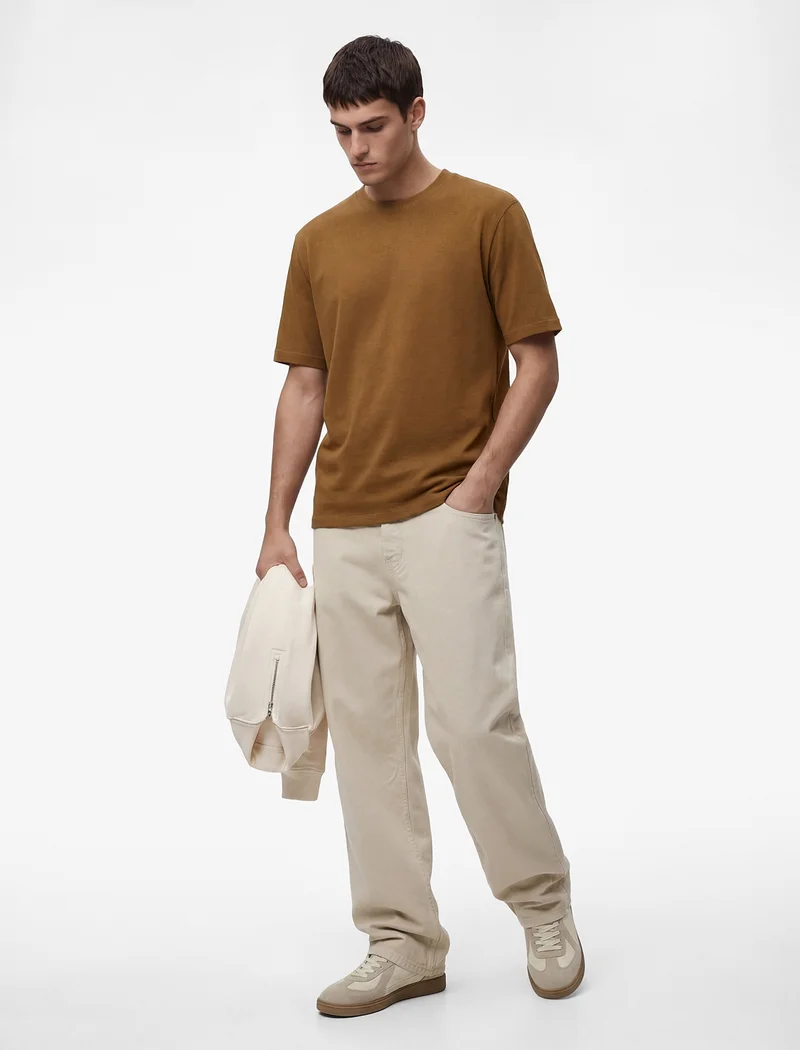 كوتون Crew Neck T-Shirt