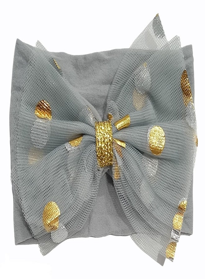 HOMEMATES 6 Pcs Fancy Stylish Hair Band Ribbon Bow Band For Baby Girls And Kids Elastic Hairband Multicolor - Image 3