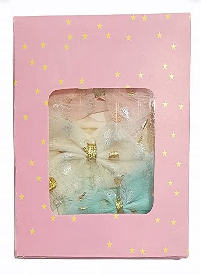 HOMEMATES 6 Pcs Fancy Stylish Hair Band Ribbon Bow Band For Baby Girls And Kids Elastic Hairband Multicolor - Image 4