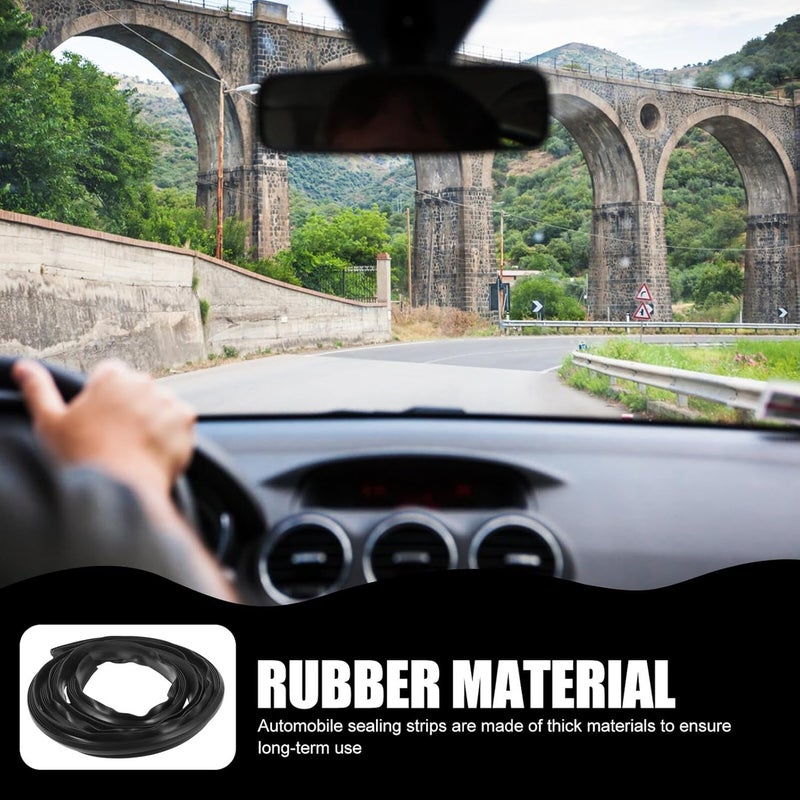 Car Door Seal Strip 1.6m Thickened Rubber Auto Door Sealing Strip Soundproof Weatherproof Window Seal for Vehicle Interior Trim - Image 5